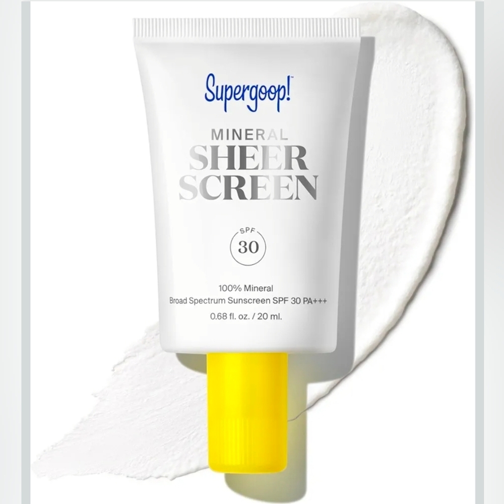 Supergoop! Mineral Sheerscreen SPF 30 sunscreen + Primer + Filter Blue Light NIB